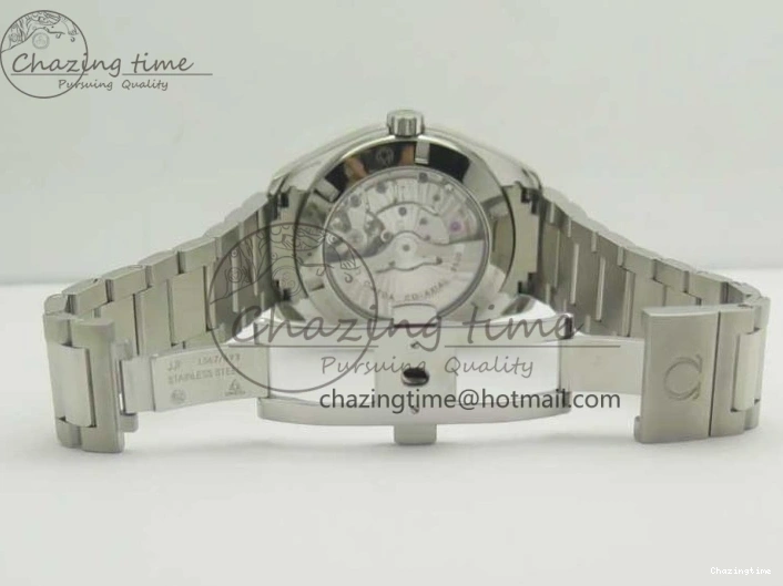 0418 Aqua Terra 150M SS VSF 1:1 Best Edition Blue Wave Textured Dial YG Hand on SS Bracelet A8500 Super Clone Sporty 8026